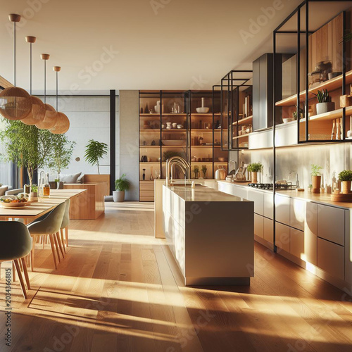modern dining room