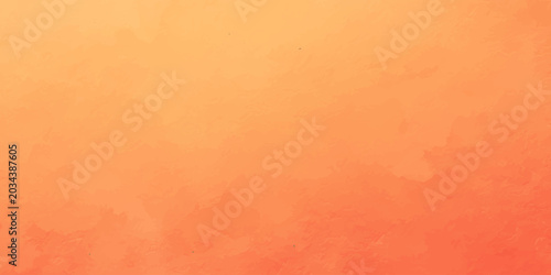 Fotografie Orange abstract watercolor texture background with subtle light center