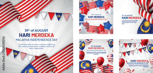 Malaysia Independence Day celebration template.