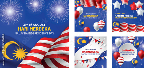 Malaysia Independence Day social media posts.