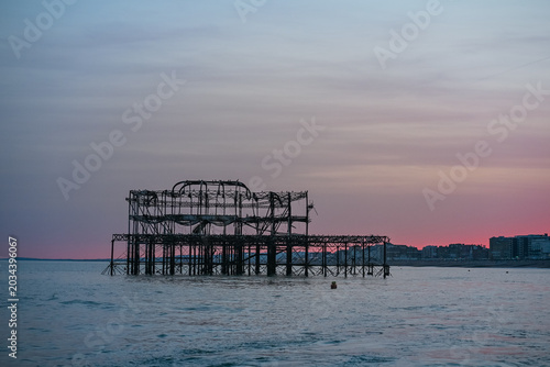 UK, Brighton, 23.05.2026: Ruins of West Pier in Brighton Seafront England UK