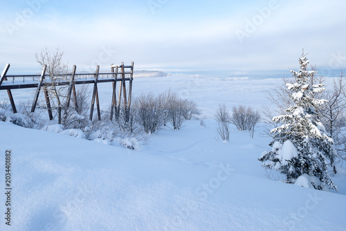 Tableau sur toile Hiver au Revard