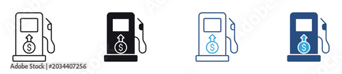 Photos Fuel Price Increase Icon Set