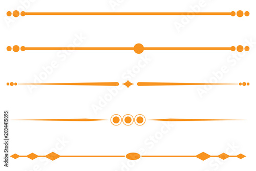 set of decorative elements for design line art icon, hand drawn Line Divider Vector, Decorative Page Dividers icon,  borders and text divider icon.