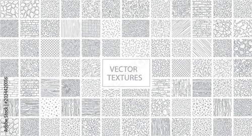 Extensive library of 100 seamless vector textures and patterns for diverse design applications and backgrounds