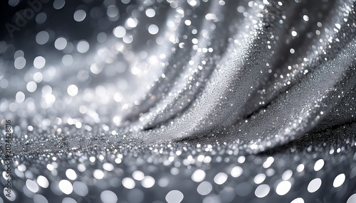 Luxurious Silver Sparkle Surface N Ultra Hd Premium Texture