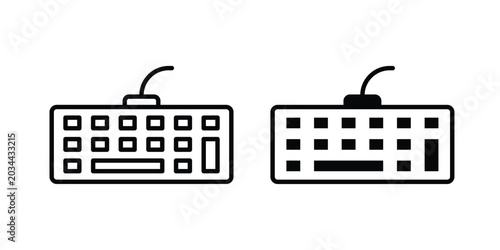 Schilderij op canvas Keyboard icon