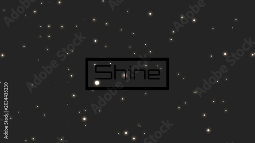 Centered Shine logo over stars, magenta-cyan streaks entering right sweeping left, for branding