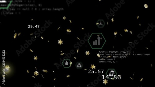 Black HUD opening, green hexes drifting, converging and updating climate metrics, visualizing data