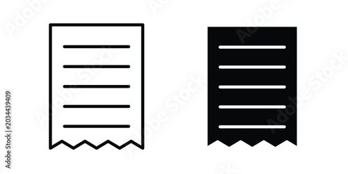 Bill receipt icon