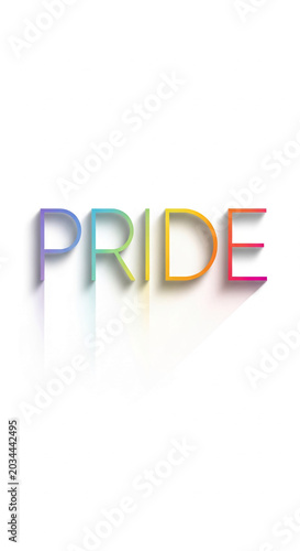 Colorful gradient letters spelling 