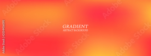 Tablou pe pânză Abstract fiery red and orange gradient mesh background, elegant vibrant blurry sunset fluid backdrop vector pattern for horizontal corporate web banner