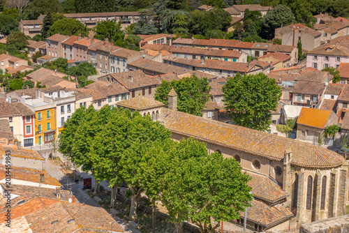 Le centre ville de Carcassonne en France