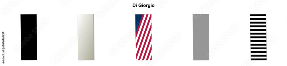 Obraz premium Di Giorgio (California) blank outline map