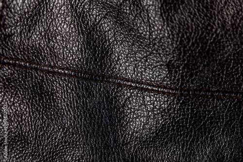 Foto old black leather, dark color