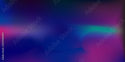 Bright colorful light streaks on dark background with bokeh effect