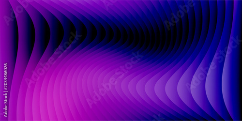 Ultrasound scan image with sound waves and purple gradient