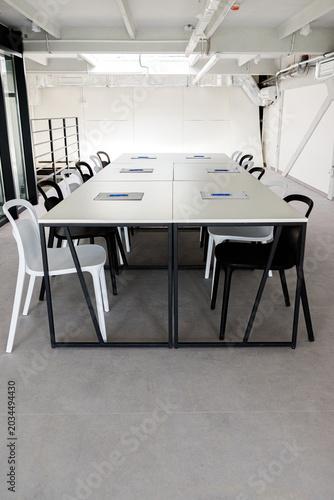 Bright Modern Workspace With Meeting Table