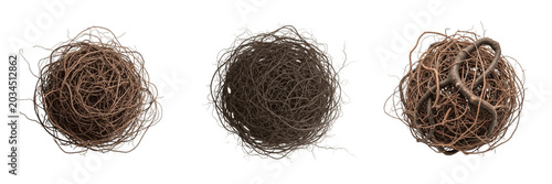 Canvastavla Natural Woven Twig Balls Set: Decorative Rustic Brown Vine Orbs for Home Interior, Holiday Crafts, and Floral Arrangements