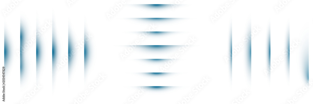 Obraz premium Abstract Blue Gradient Lines Set for Modern Minimalist Graphic Design Backgrounds and Digital Interface Elements