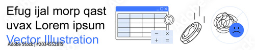 Εκτύπωση καμβά Finance management, budgeting tools, emotional stress, problem-solving, accounting, money troubles