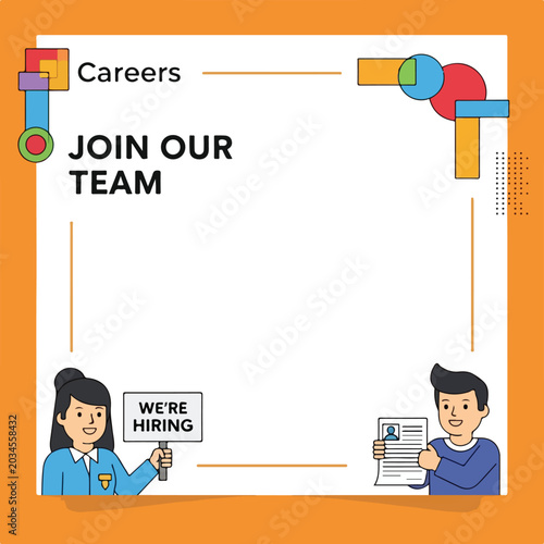 Careers. Join Our Team. Hiring Announcement. Business Recruitment. Graphic Design.
