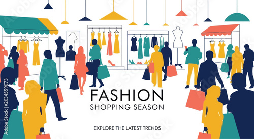 Photos Fashion Shopping Season - People Shopping for Latest Trends in Stores