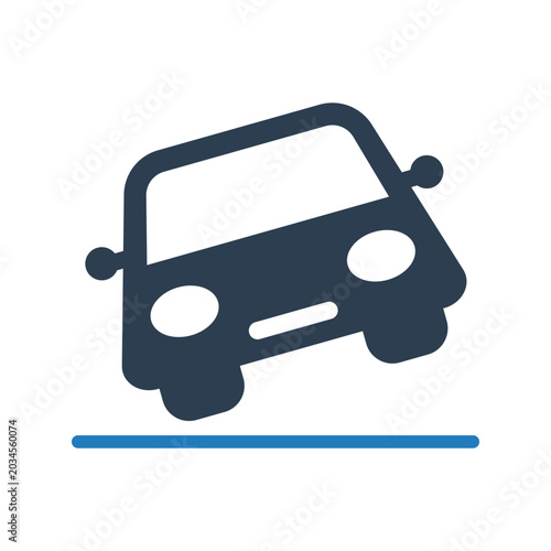 Car accident icon