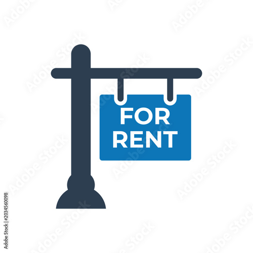 Rent sign icon