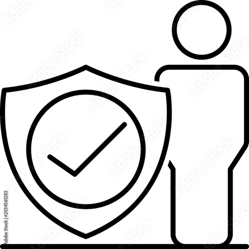 life insurance outline icon