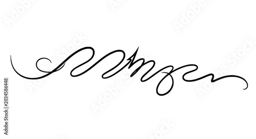 Bild auf Leinwand Elegant Handwritten Signature