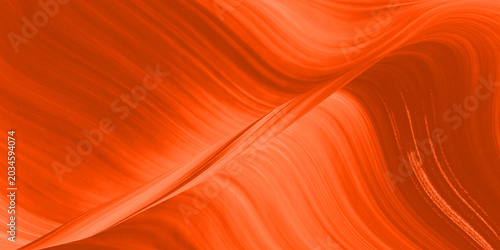 Foto Abstract orange gradient background with a dynamic composition of diagonal lines that divide the image and create a texture that resembles an abstract sandstone canyon