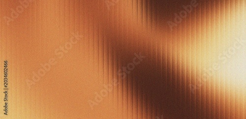 Fotografía Warm copper orange abstract background with vertical ribbing and grainy noise texture ideal for industrial design concepts or luxury metallic surfaces in digital media