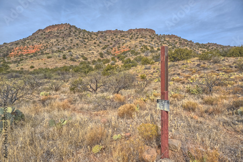Boundary between Coconino National Forest and Wet Beaver Creek