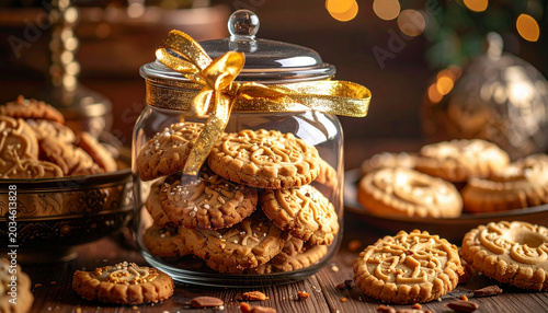 Sweet festive cookies for holidays