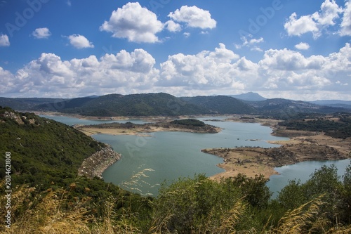 Lago del Coghinas, artifical lake, Sardinia, Italy