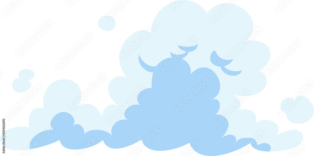 Fototapeta premium vector illustration of a cloud