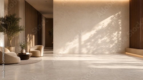 Elegant Minimal Commercial Interior Background