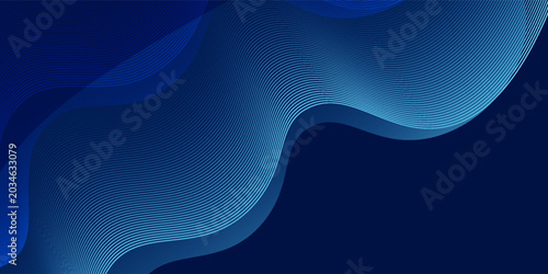 Abstract Modern Technology Background with Glowing Blue Curved Lines abstract