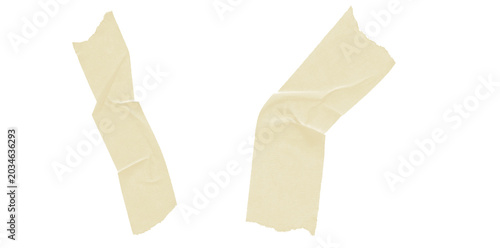 Isolated White Paper Strips on Transparent Background Minimal Design