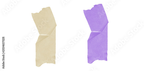 Origami paper shirt and bow tie on transparent background minimalist design