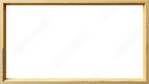 Fényképezés Pine wood frame with premium texture, minimalist design for summer and lifestyle