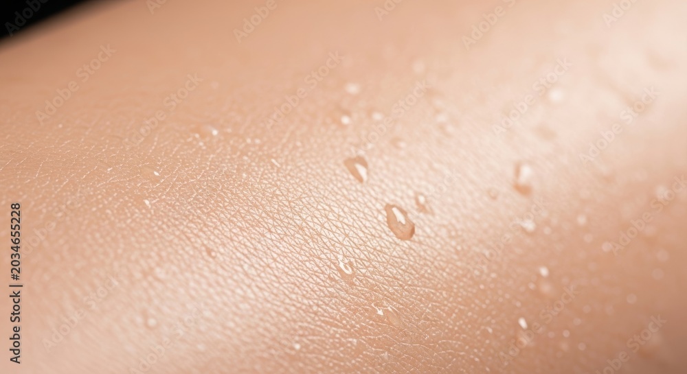 Fototapeta premium Macro shot showcasing a radiant and healthy complexion with a dewy glow. The skin texture is perfectly smooth, hydrated, and luminous, aesthetics, hydrated, cream