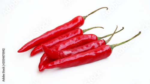 Obraz na plátně red hot chili pepper isolated on white