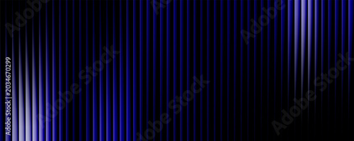 Quadro em tela Ribbed fractal glass texture with dreamy purple and black gradient, futuristic e