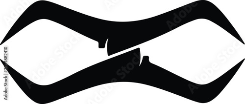 Fotografia Silhouette design of industrial pincer tool on isolated white background vector