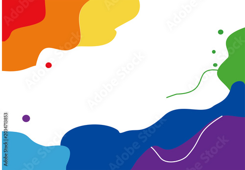 Colorful Rainbow Abstract Background for Pride Month Celebration and LGBTQ Community
