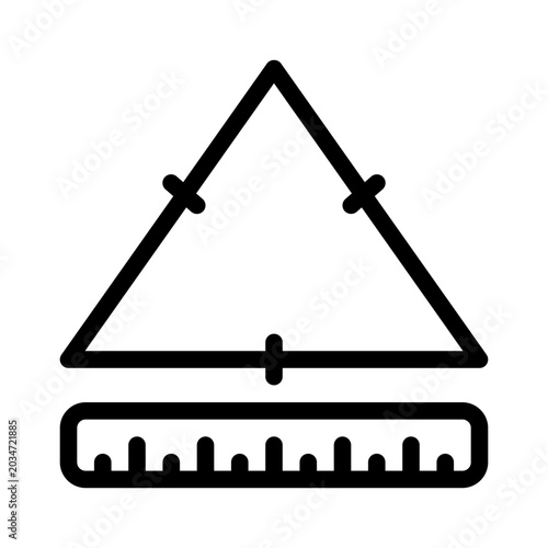scalene line icon
