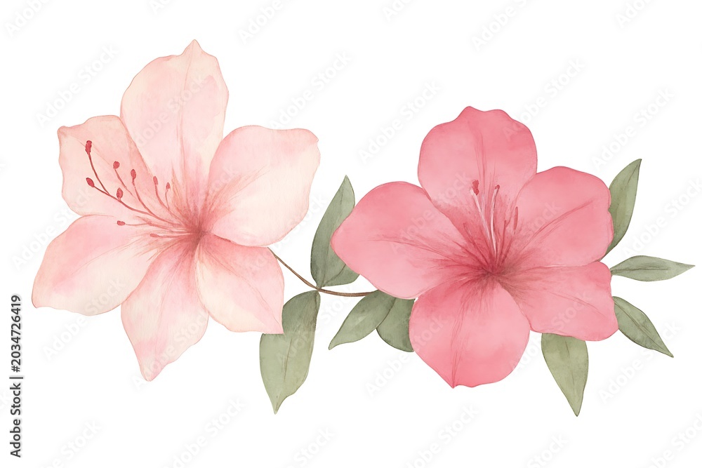 Obraz premium Delicate blossoms in soft pink