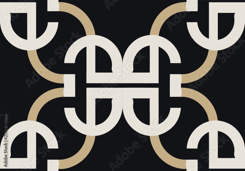 Luxury Geometric Seamless Art Deco Pattern